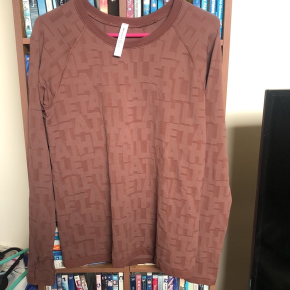 Athleta Momentum Monogram L/S Top Size Large - Picture 3 of 11